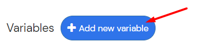 add new variable button