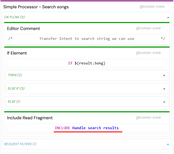 handle search result in usage