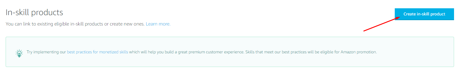 In skill products page